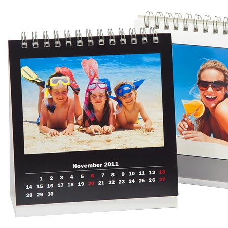 Tisch- und Aufstellkalender auf echtem Fotopapier